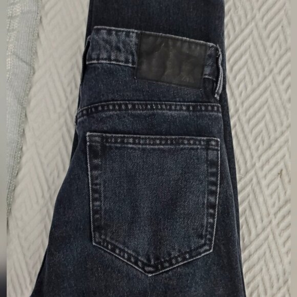 Zara Tapered Charcoal Black Stone Wash Mom Jeans L.E. - Picture 9 of 16